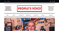 Desktop Screenshot of peoplesvoice.ca